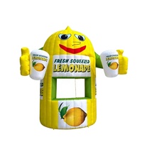 Stand de Boissons Gonflable Commercial Personnalisé et Durable en Forme de Citron, Tente Gonflable pour Fête Thème Enfants