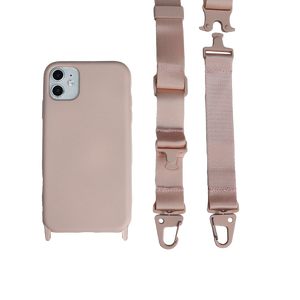 Étuis de luxe pour téléphone portable en silicone, tressés, avec <span class=keywords><strong>cordon</strong></span> plat, modulaires, étanches, antichoc et anti-UV, pour port croisé ou en bandoulière - Product Image 2
