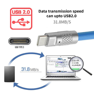 Sıcak 1m Çinko Alaşımlı <span class=keywords><strong>USB</strong></span> C Kablosu Süper Hızlı 6A 120W Akıllı Veri Kablosu Android Telefonlar Yazıcılar USB2.0 Tip C Kablosu Bilgisayarlar için - Product Image 4