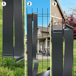 Chất lượng cao vườn sự riêng tư hàng rào Băng thiết kế hiện đại cho ứng dụng ngoài trời được làm từ nhựa - Product Image 5