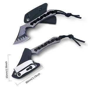 Cuchillo de Hoja Fija Personalizable OEM 4Cr13mov, 9mm de Ancho, Punta Caída, Diseño Táctico Multifuncional para Exteriores, Supervivencia y Bricolaje - Product Image 5