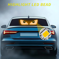 Zuo Chi EMY-C Nouvelle Arrivée Panneau LED USB Décoratif pour Vitre de Voiture, Effet Œil de Diable, Adaptation Universelle pour Rénovation/Mise à Niveau