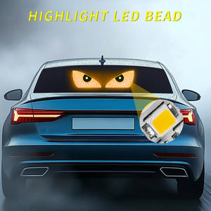 Nuovo arrivo parabrezza luce decorativa USB occhio del diavolo per auto Display a matrice di demone pannello LED flessibile - Product Image 4