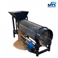 Crible rotatif sans arbre de rotation pour la séparation des couches supérieures de terre, cribleur mobile pour compost, installation de criblage de terre de surface