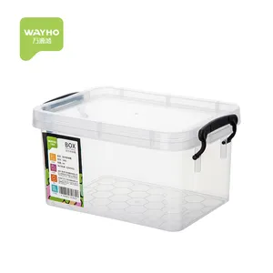 Transparent Plastic Box Storage USA Mini Plastic Transparent Clear Storage Box Bin With Latching Handle
