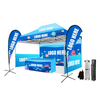 4x6m Hochbelastbares Wasserabweisendes 600D Markenzelt mit Eigenem Logo, Leicht Aufzubauendes Outdoor-Faltpavillon mit Wänden