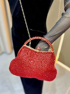 Bolso de Noche con Pedrería Brillante 2026 <span class=keywords><strong>para</strong></span> Mujer, Cartera de Lentejuelas Brillantes con Cadena <span class=keywords><strong>para</strong></span> Hombro, Bolso de Boda con Asa Dorada y Cuentas de Cristal - Product Image 6