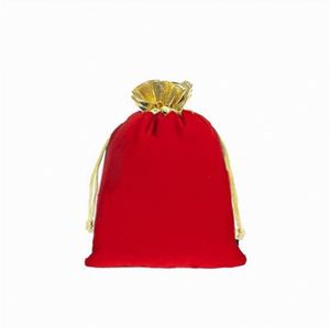 Pochette en velours à cordon personnalisée avec logo doré, sac cadeau de luxe imprimé pour bijoux, vente en gros, personnalisable pour mariage et cosmétiques - Product Image 6