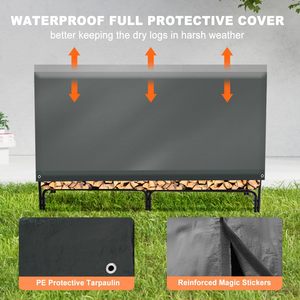 Couverture en <span class=keywords><strong>bois</strong></span> PE-<span class=keywords><strong>Bâche</strong></span> en polyester 100% imperméable au vent et anti-UV - Product Image 4