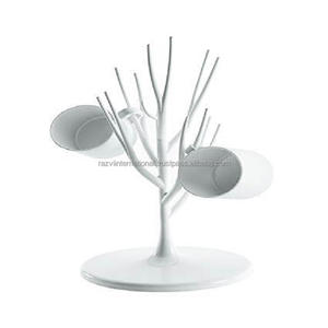 Fancy Design 3-Tier White Powder Coated <b>Mug</b> <b>Stand</b> Stylish Storage Holders & Racks - Product Image 2