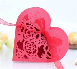 Boîtes cadeaux pour bonbons <span class=keywords><strong>et</strong></span> chocolats avec ruban, 25/50/100 pièces, emballage pour mariage, décoration, boîte à dragées - Product Image 2