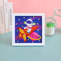 Kits de peinture de diamant de taille d'enfants d'image d'oiseaux d'animaux de vente chaude pour des enfants avec le cadre