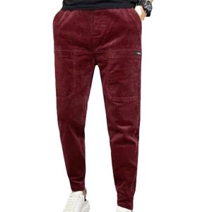 Pantalones de Pana Ligeros de Estilo Vintage para Hombre, Primavera-Otoño 2025 |   Pantalones de Pierna Recta con Frente Plano y Pie Elástico Ajustado - Product Image 2