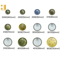 HJ GROUP 305D 80MM Couvercle plat en métal en fer blanc Couvercles normaux pour l'emballage de canettes métalliques 202 #, 211 #, 300 #, 307 #, 401 # TFS Bottom Ends