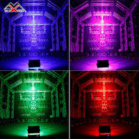 Projecteur mural LED RGBW+UV IP65 à succès, contrôle DMX512, Ra90 CRI, E27, en aluminium, dimmable, finition noire