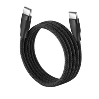 Cable de Datos Tipo C de Carga Súper Rápida de 100 W con Blindaje Trenzado, 5 A/3 A, Cobre Puro, 1 m de Longitud para Computadora y Teléfono Móvil