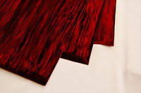 Feuille de celluloid pour enroulement de tambour, 0,5 mm, rayures noires, blanches et rouges, décoration d'instruments de musique