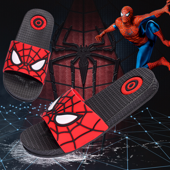 Шлепанцы для мальчиков, милые Мультяшные тапочки, домашняя обувь, лето