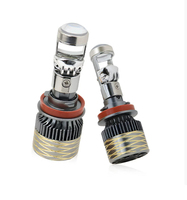 Phares de voiture LED BRAD H4 ultra-lumineux, faisceau haut et bas intégré, double lentille, modification des phares de voiture H7
