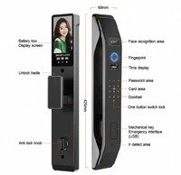 Serrure Intelligente Tuya en Vente Chaude, Reconnaissance Faciale, Serrure de Porte Biométrique