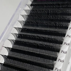 Bán Sỉ Cụm Lông Mi Mịn Hình Chữ Y Hình Chữ Y Chất Lượng Cao 3d Làm Sẵn Người Hâm Mộ Lông Mi Yy Mờ D Nối Dài - Product Image 3