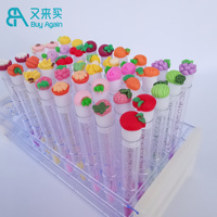 Groothandel Cartoon Kleurrijk Fruit Apple Lash Wand Wimper Borstel Buis Mascara Wand Lash Spoelies Tubes Wimper Lash Borstel Buis