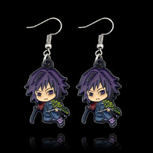 <span class=keywords><strong>Pendientes</strong></span> <span class=keywords><strong>de</strong></span> Diseño Nuevo con Figura <span class=keywords><strong>de</strong></span> <span class=keywords><strong>Tanjiro</strong></span> Demon Slayer Kimetsu No Yaiba para Mujeres y Niñas - Product Image 6