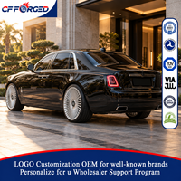 Jantes de voiture en alliage forgé monobloc de haute qualité personnalisées, 21, 22, 23, 24 pouces, argent poli, 5x112, pour Rolls-Royce Ghost