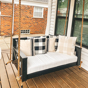 Usine canapé <span class=keywords><strong>extérieur</strong></span> meubles jardin en <span class=keywords><strong>bois</strong></span> moderne cadre en aluminium balançoire corde <span class=keywords><strong>hamac</strong></span> suspendu - Product Image 4