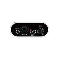 Penguat Mikrofon Portabel Multifungsi, Preamplifier Mikrofon Panggung, Penguat Kebisingan Rendah, Gain 48V