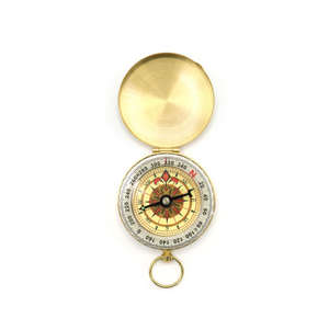 구식 빛나는 나침반 포켓 시계-하이킹 등산 포인터 스타일 야외 모험을위한 필수 생존 도구 - Product Image 1