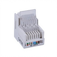 Module réseau informatique RJ45 sans outil K&R-8500, module d'information Cat5e non blindé blanc PC/QSn6.5-0.1