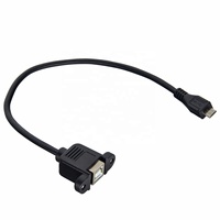 Kabel USB mikro ke tipe B, kabel Panel, kabel mikro B pria ke USB-B wanita