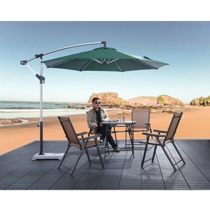 Pas <span class=keywords><strong>cher</strong></span> En Aluminium Patio Brossé Push Up <span class=keywords><strong>Banane</strong></span> Suspendus Parapluie Parasol - Product Image 1