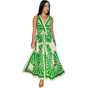 Vestidos Casuales de Estilo Bohemio con Estampado de Moda, sin Mangas y Escote Profundo en V, de Alta Calidad al por Mayor, 2026 - Product Image 5