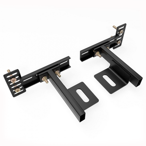 Support de Tête de Lit Triangulaire Robuste - Support de Cadre de Lit Ajustable en Acier Noir pour Meubles d'Intérieur - Product Image 2