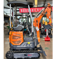 Mini-excavatrice compacte sur chenilles hydraulique de 1,2 tonne, neuve, directement de l'usine du fabricant de matériel de construction et de jardinage