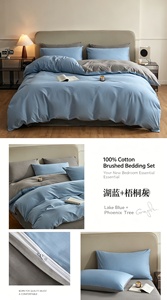 Juego de Ropa de Cama de Algodón Blanco al por Mayor para el Hogar: Funda de Almohada, Funda Nórdica y Sábana - Product Image 6