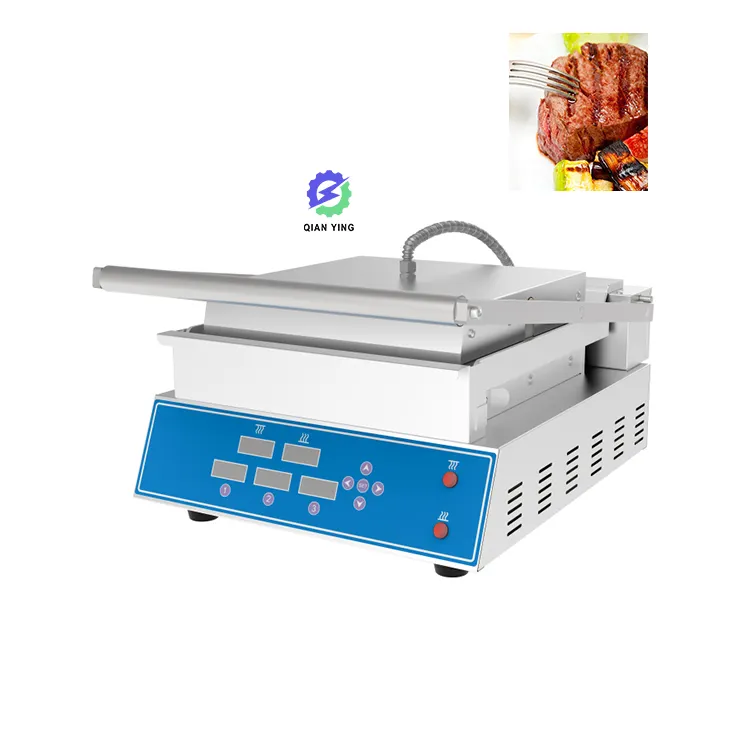 Hoge Kwaliteit Rvs Sandwich Panini Grill Pers Grill Grill Panini Grill Elektrische Contact Grill Sandwich