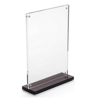 Présentoir de cartes de Menu d'intérieur en cristal acrylique, format A3 A4, affichage de Menu de Restaurant publicitaire Led personnalisé