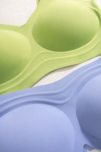 Sujetador inalámbrico HY Naked Skin Feel con espalda en forma de U, tirantes anchos antideslizantes, diseño de panal transpirable, copas delgadas minimizadoras para mujer - Product Image 2