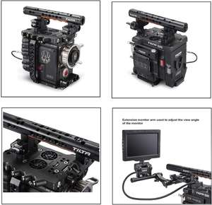 Cage RED DSMC2 ESR-T02-C avec plaque de base et poignée supérieure pour RED DSMC2 Raven/Weapon/Scarlet-W avec système d'alimentation SDI entrée/sortie - Product Image 3