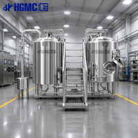 Équipement de brassage de bière automatique 500L, système de brasserie en acier inoxydable, ligne de production de bière artisanale
