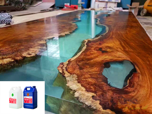 Clear Epoxy <strong>Resin</strong> Liquid Glass Resina <strong>Expoxi</strong> Deep Casting Epoxy <strong>Resin</strong> for Wood River Tables - Product Image 2
