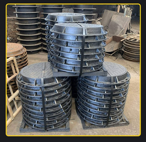 원형 도난 방지 잠글 수 있는 맨홀 커버 사각 파워 주철 맨홀 커버 - Product Image 6