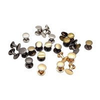 Boutons-pression décoratifs de haute qualité pour la confection de sacs, chaussures, sacs à main et jeans, en argent, noir et or, pour la décoration de vêtements en cuir.