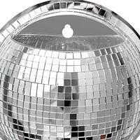 Boule miroir murale décorative en verre, sphère disco suspendue, ornement pour salon, chambre à coucher, fête de mariage