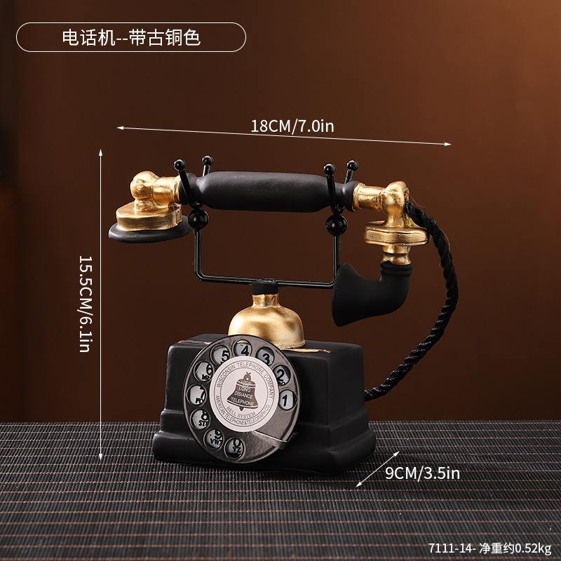 Teléfono - Acabado en bronce antiguo