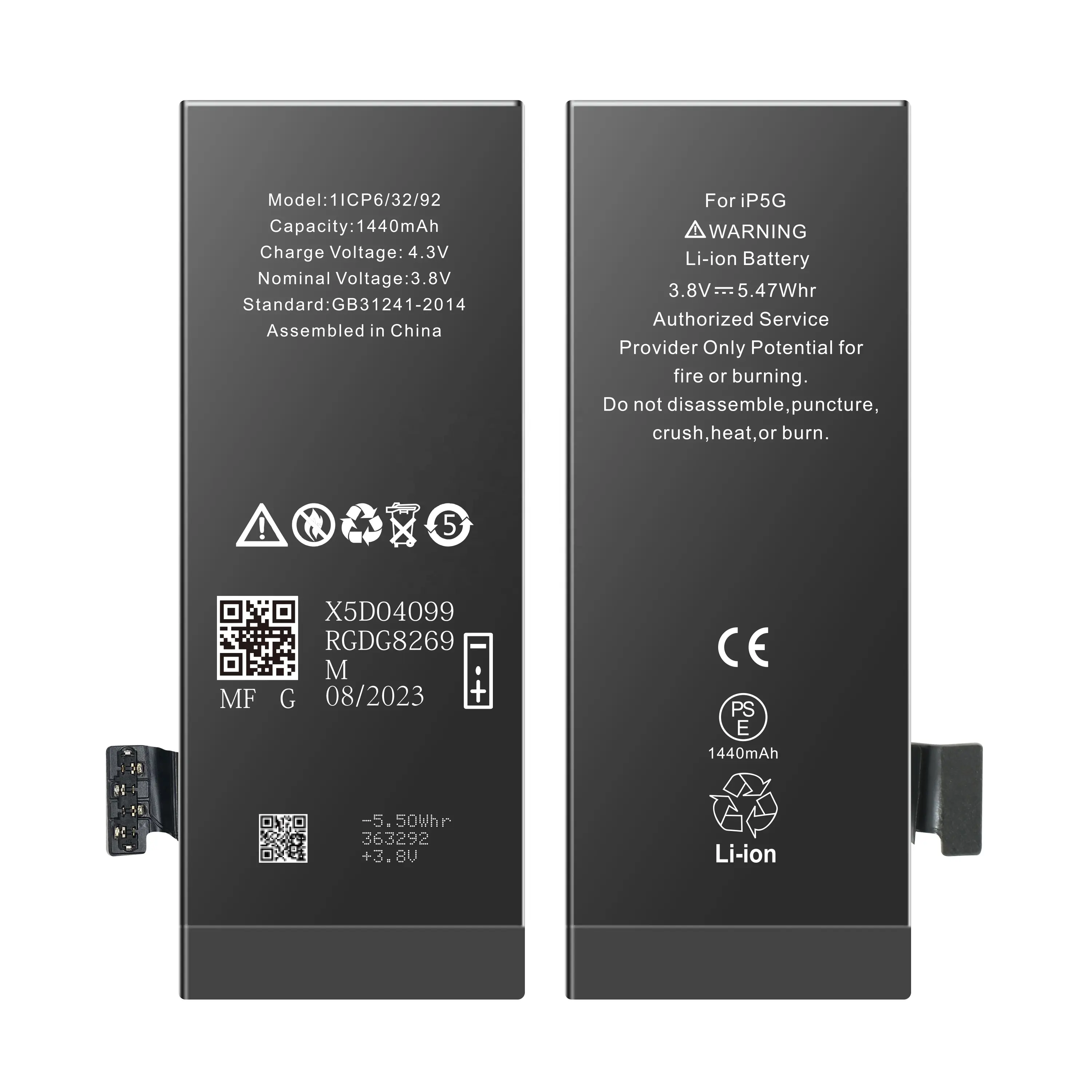 mobile phone battery for iphone 4 4S 5C 5S 5G SE battery For iphone SE2 2020 Zero-cycle Battery