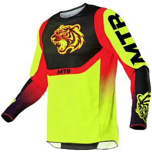 Ropa de Ciclismo para Adultos, Jersey de Ciclismo de Montaña de Poliéster, Jersey de Ciclismo Ligero de Manga Larga, <span class=keywords><strong>Camiseta</strong></span> de Ciclismo de Montaña de Secado Rápido - Product Image 4